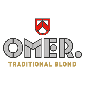 OMER original logo colour neg